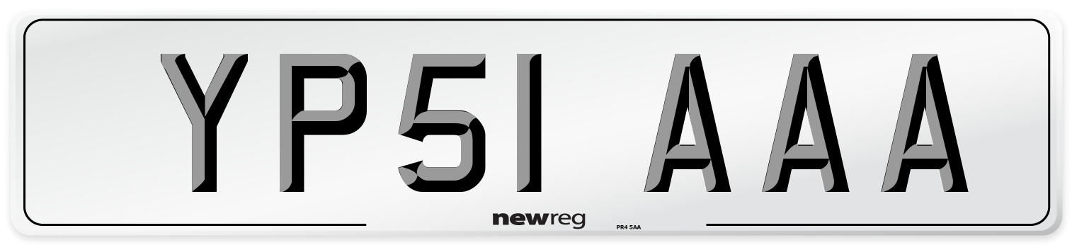YP51 AAA Number Plate from New Reg